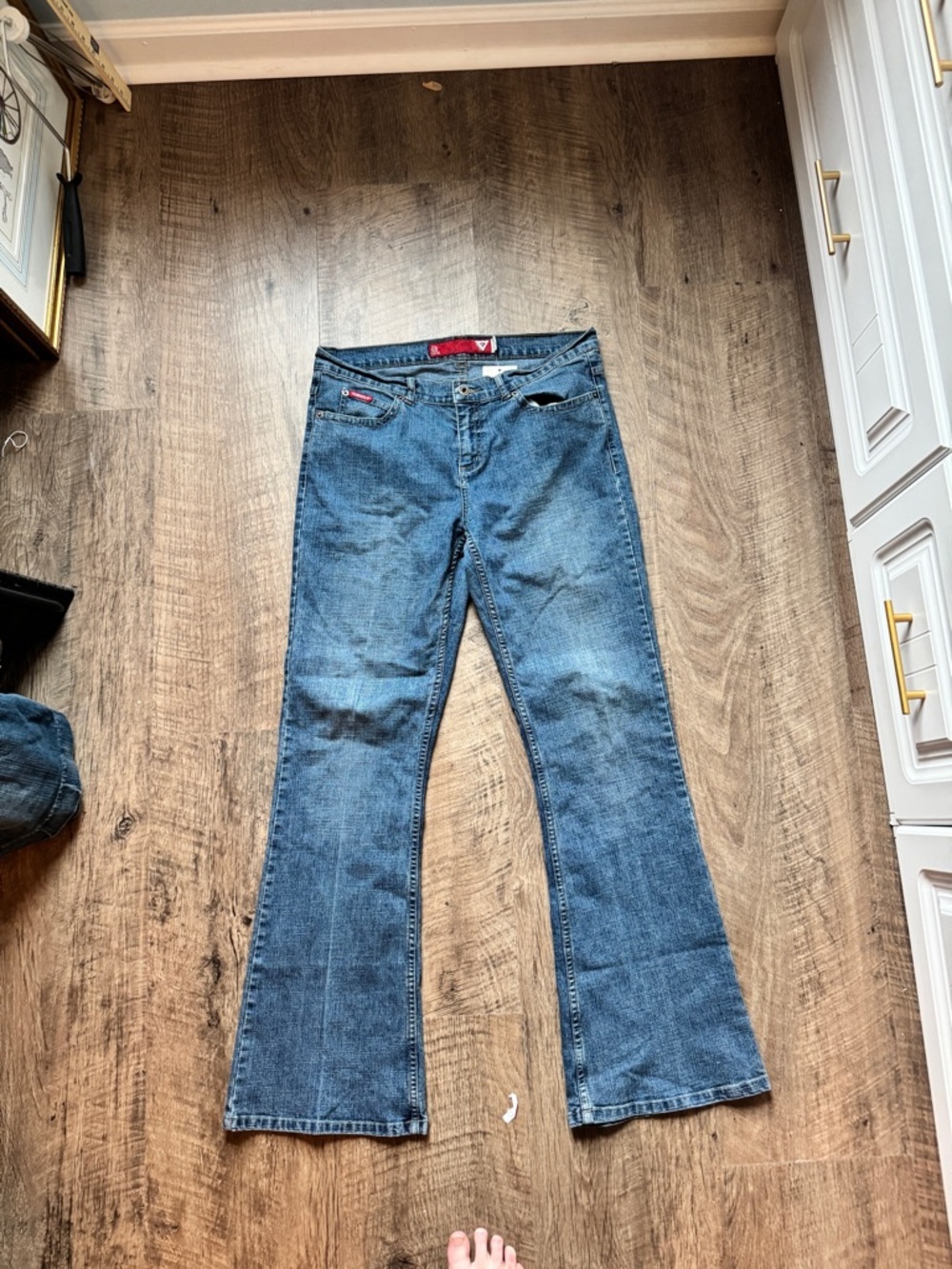 Guess Y2K Vintage Lowrise Women's Blue Boot Cut Jeans
